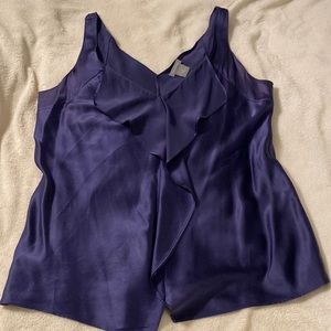 100% silk sleeveless blouse made by Ann Taylor in medium.